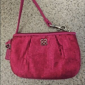 Coach Audrey Op Art Swirl Fuchsia Pink